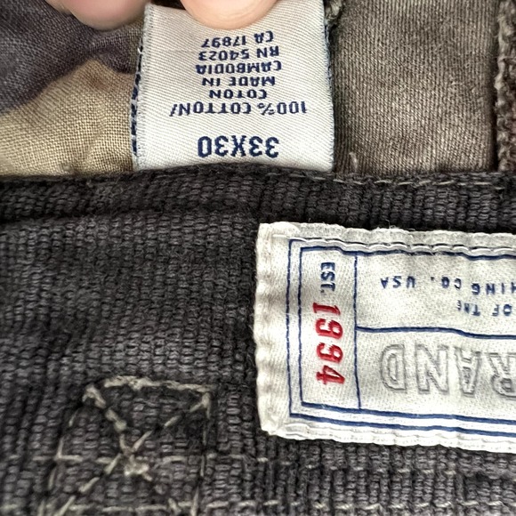 tan old navy cargo pants size 33x30 - Picture 4 of 4